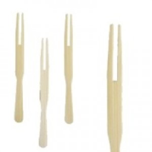 Smeigtukai - šakutės PICK UP, 8,5 cm, bambukiniai, 500 vnt
